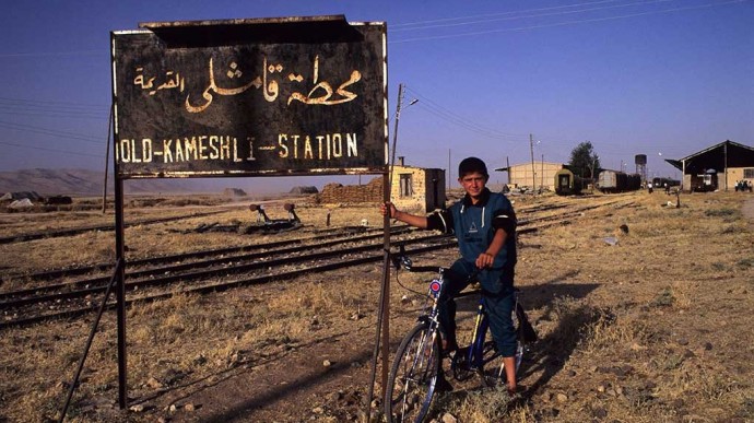 The old railway station in 1995 stands in disrepair in the northeastern Syrian city of Qamishli, near the Turkish border. Today Qamishli is the de facto capital for Syrian Kurdistan. (photo Norbert Schiller)
