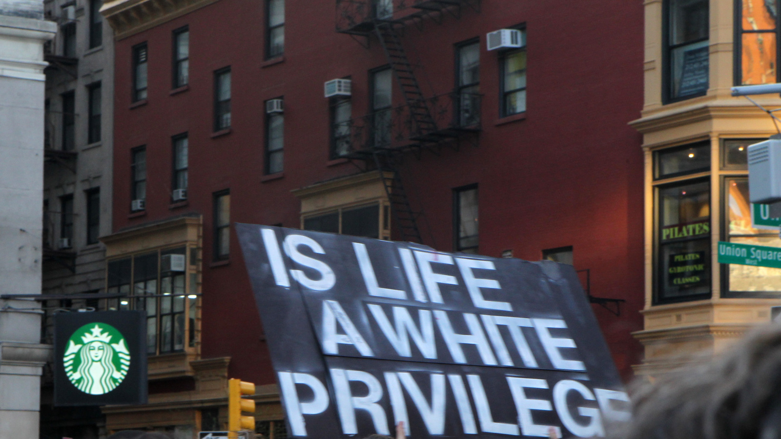 New Yorkers protest the death of Baltimore, Maryland Police victim Freddie Gray 