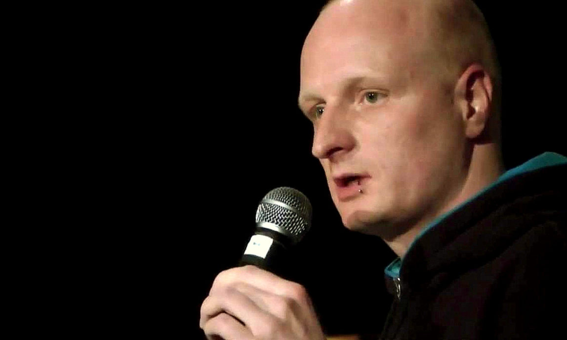 Andre Meister, a journalist with Netzpolitik.org, has been charged with treason. Photograph: YouTube