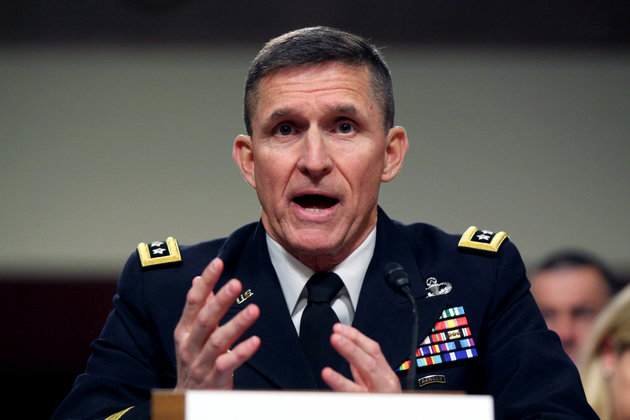 Lt. General Michael Flynn testifies on Capitol Hill in 2014. The Army general led the Defense Intelligence Agency before retiring. (AP Photo)