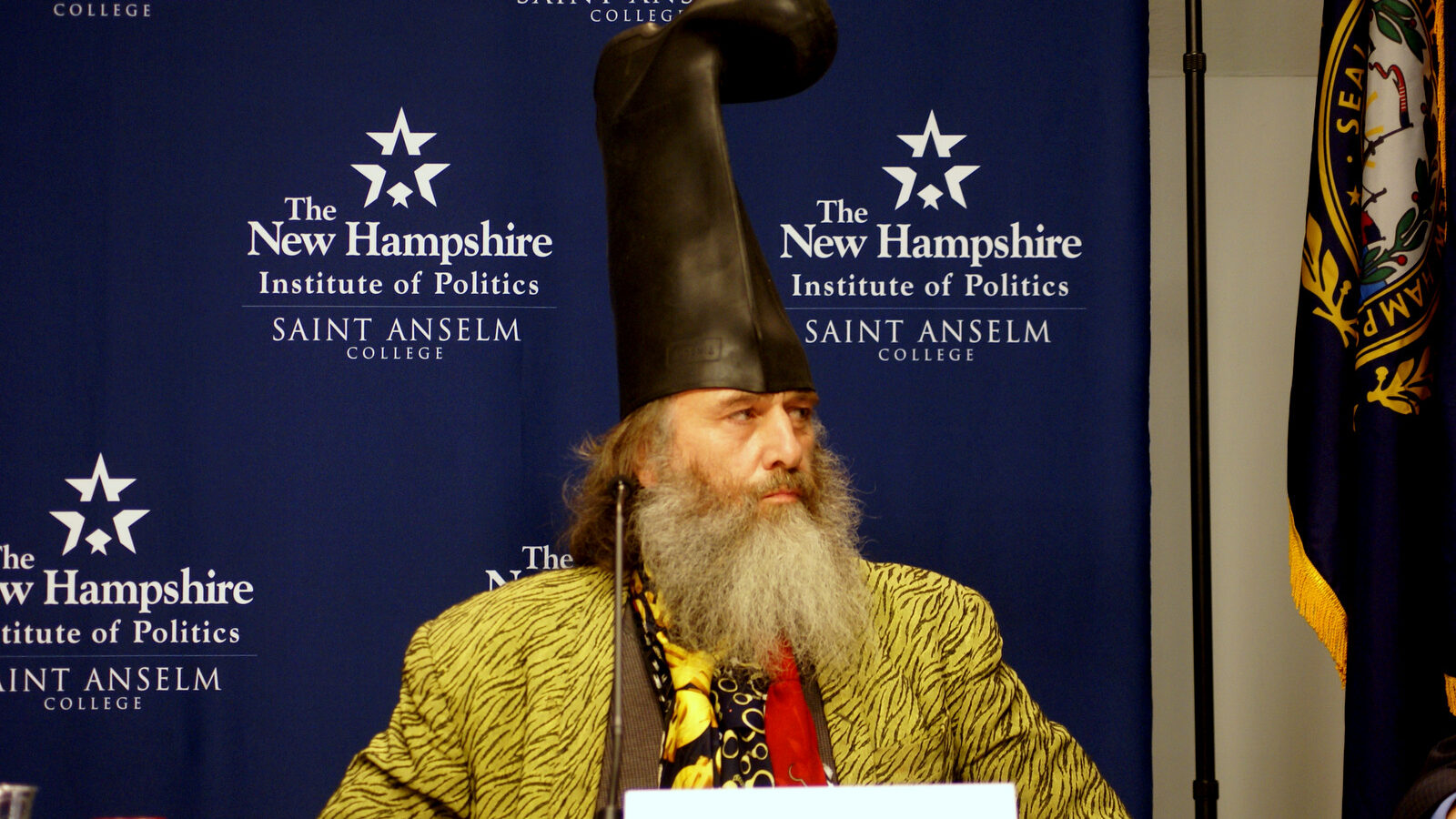 Satirical candidate Vermin Supreme.