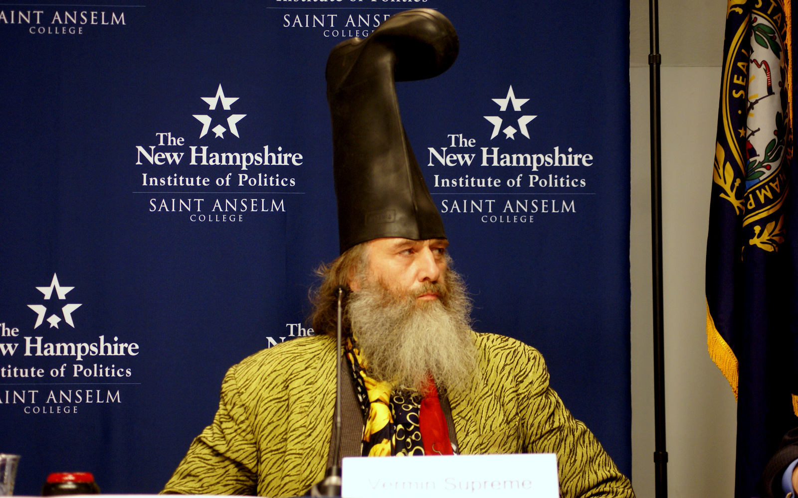 Satirical candidate Vermin Supreme.