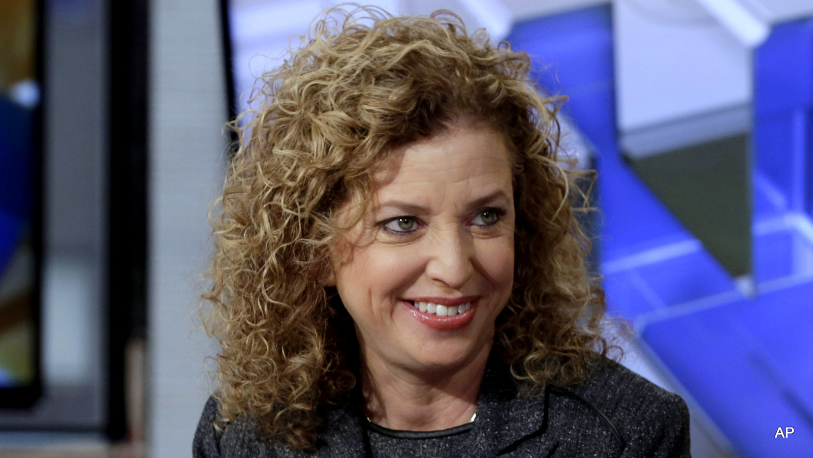 Former Chair of the Democratic National Committee and U.S. Rep Debbie Wasserman Schultz, D-FL, is interviewed by Maria Bartiromo during her "Mornings with Maria" program, on the Fox Business Network, in New York Monday, March 21, 2016.