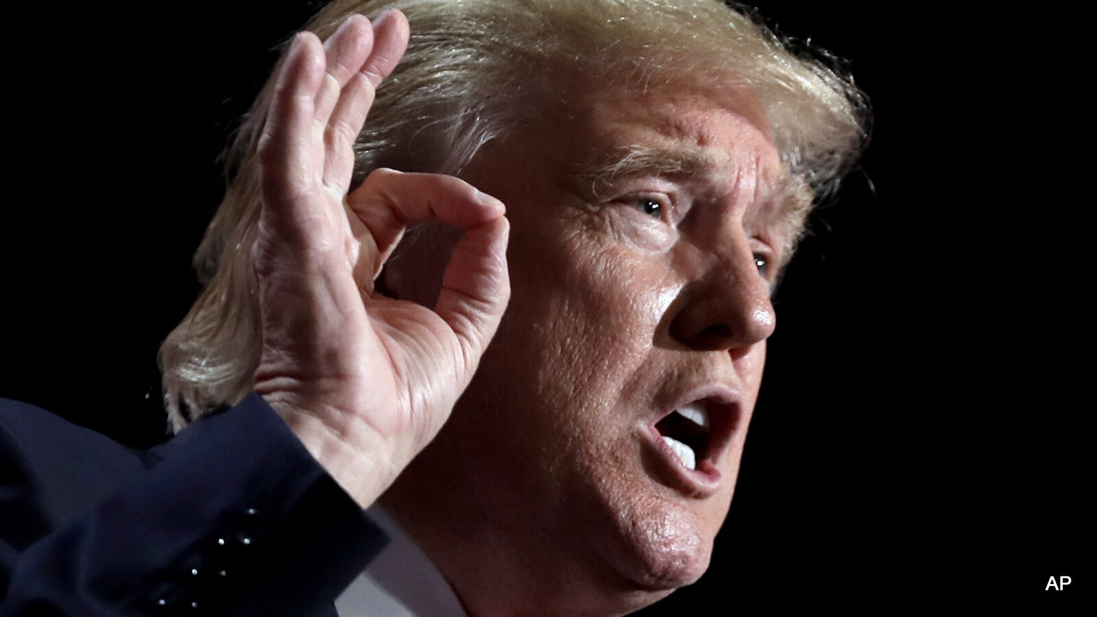 Republican Presidential Candidate Donald Trump, speaks during the final day of the Republican National Convention in Cleveland, Thursday, July 21, 2016.