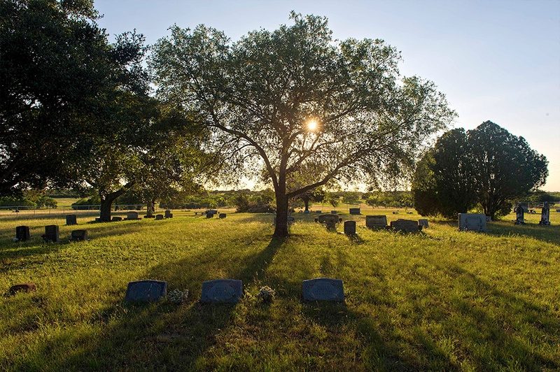 The San Domingo Cemetery in Normanna, Texas. Donna Barrera claims she was told that her deceased husband Pedro could not be buried in the cemetery because of his Hispanic ethnicity.