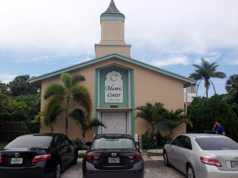 The Islamic Center of Fort Pierce, Fla., is seen in Fort Pierce, Fla., Sunday, June 12, 2016. The mosque is where Omar Mateen worshiped. Mateen killed 50 people at a nightclub in Orlando, Fla., on Sunday, June 12, 2016. (AP Photo/Ben Fox)