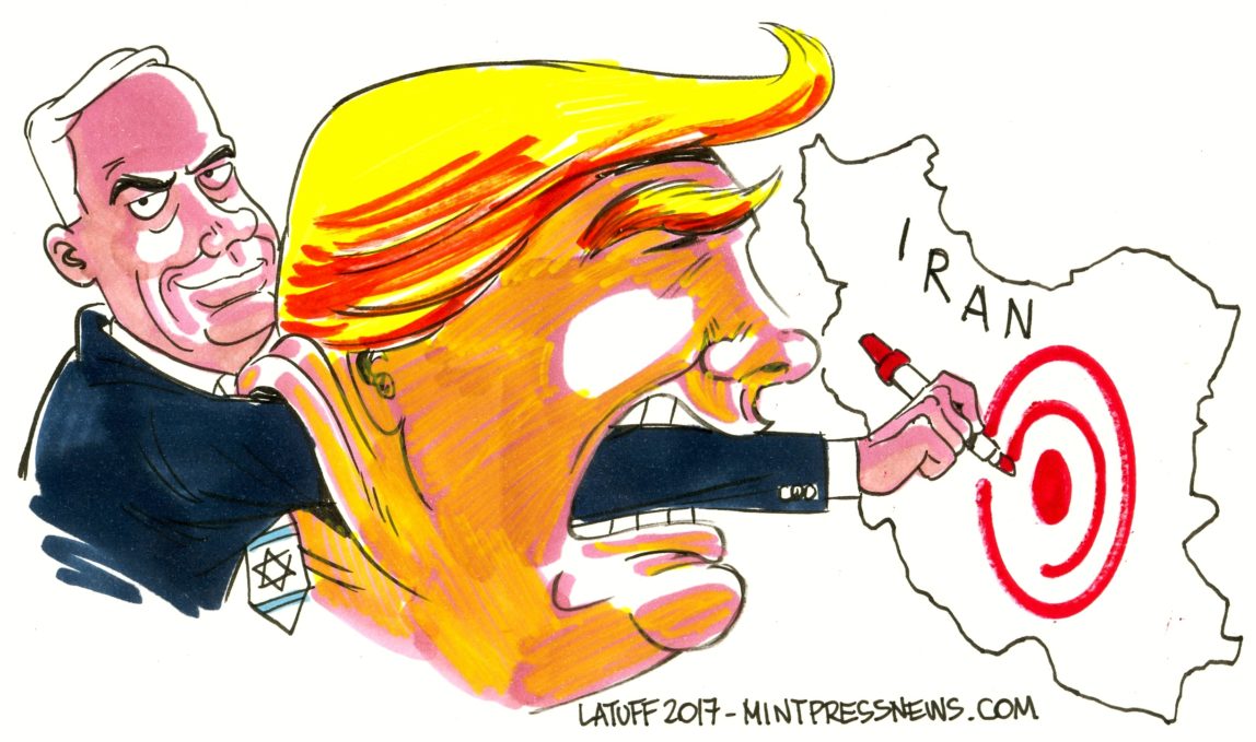 Targeting Iran by Carlos Latuff for MintPress News