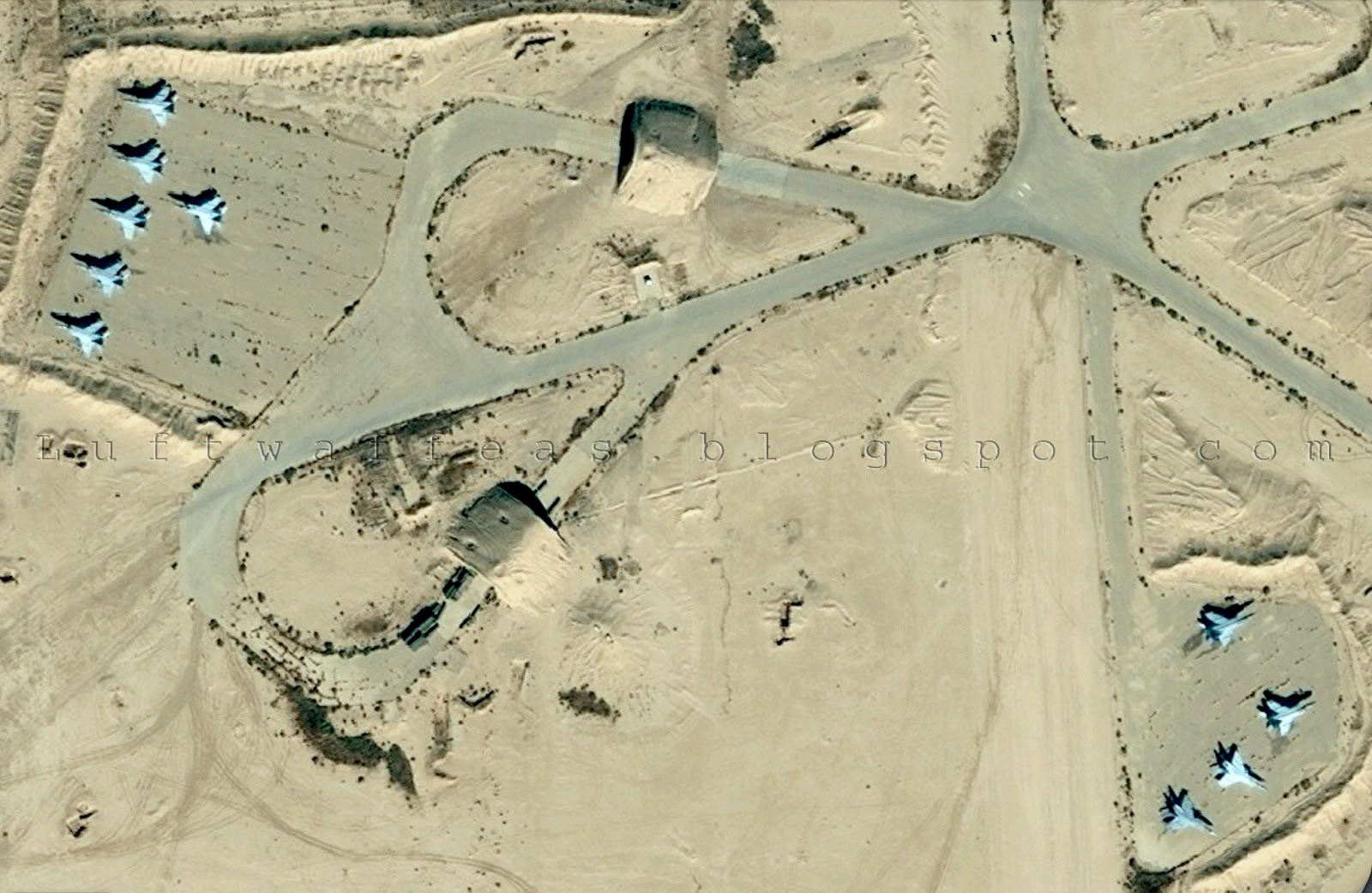 An aerial view of Syria’s Tiyas air base.