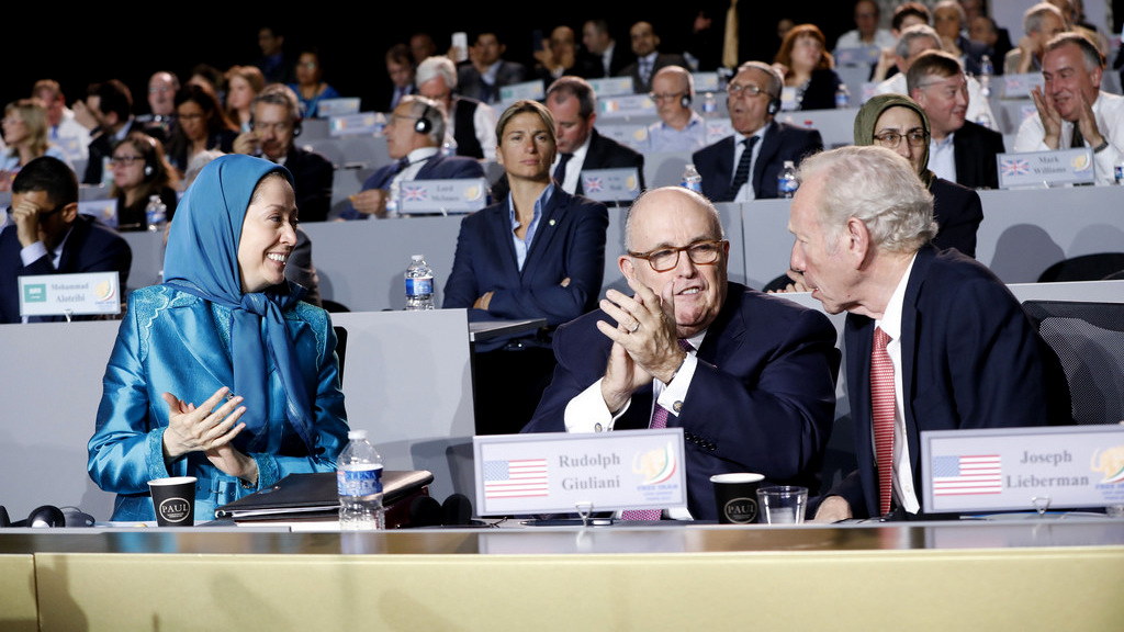 MEK Maryam Rajavi and Rudy Giuliani