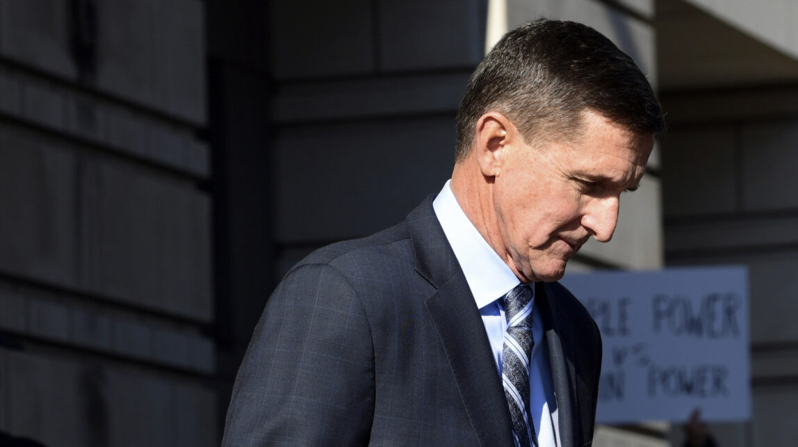 Former Trump national security adviser Michael Flynn leaves federal court in Washington, Dec. 1, 2017. (AP/Susan Walsh)