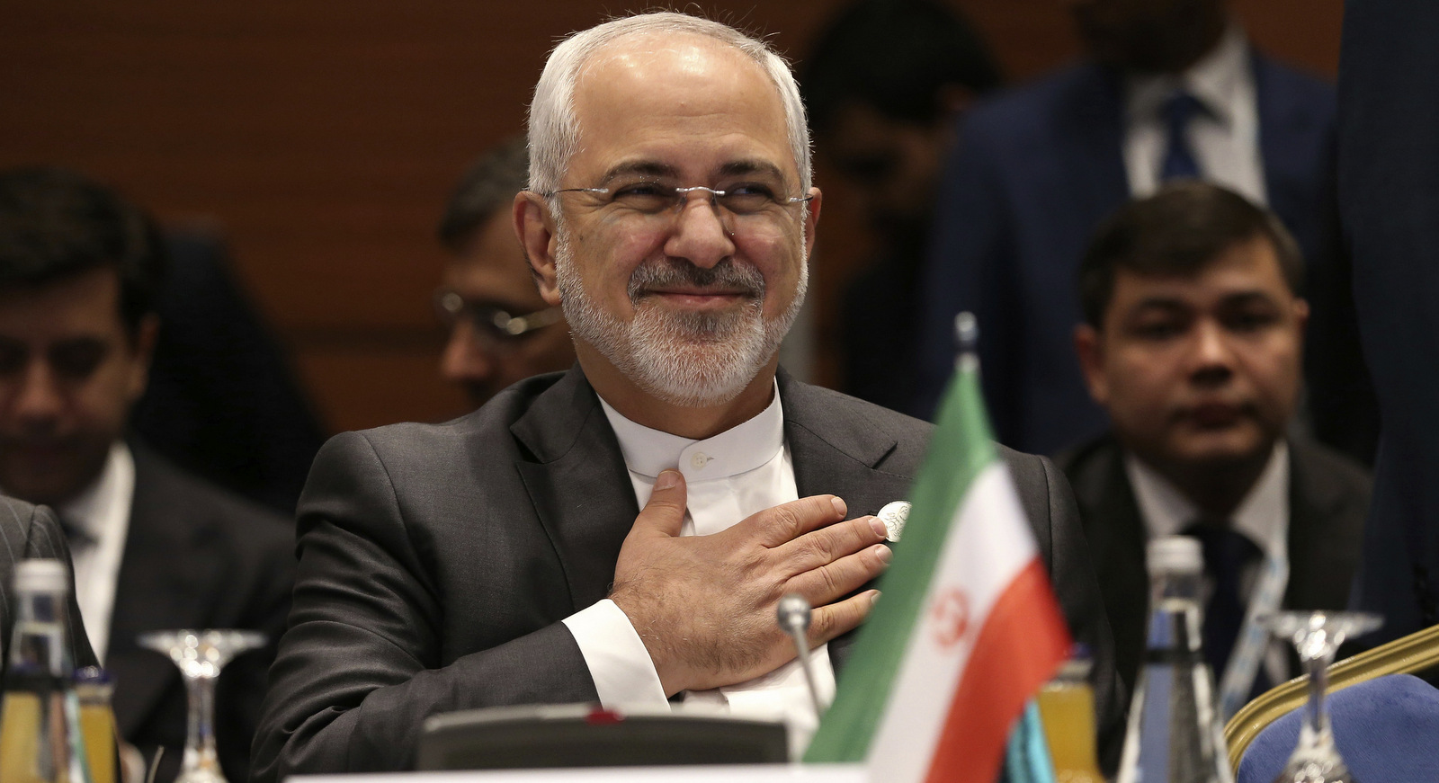 Iran's Foreign Minister Mohammad Javad Zarif attends the Foreign Ministers meeting within the Organisation of Islamic Cooperation Summit in Istanbul, Dec. 13, 2017. (Arif Hudaverdi Yaman/AP)