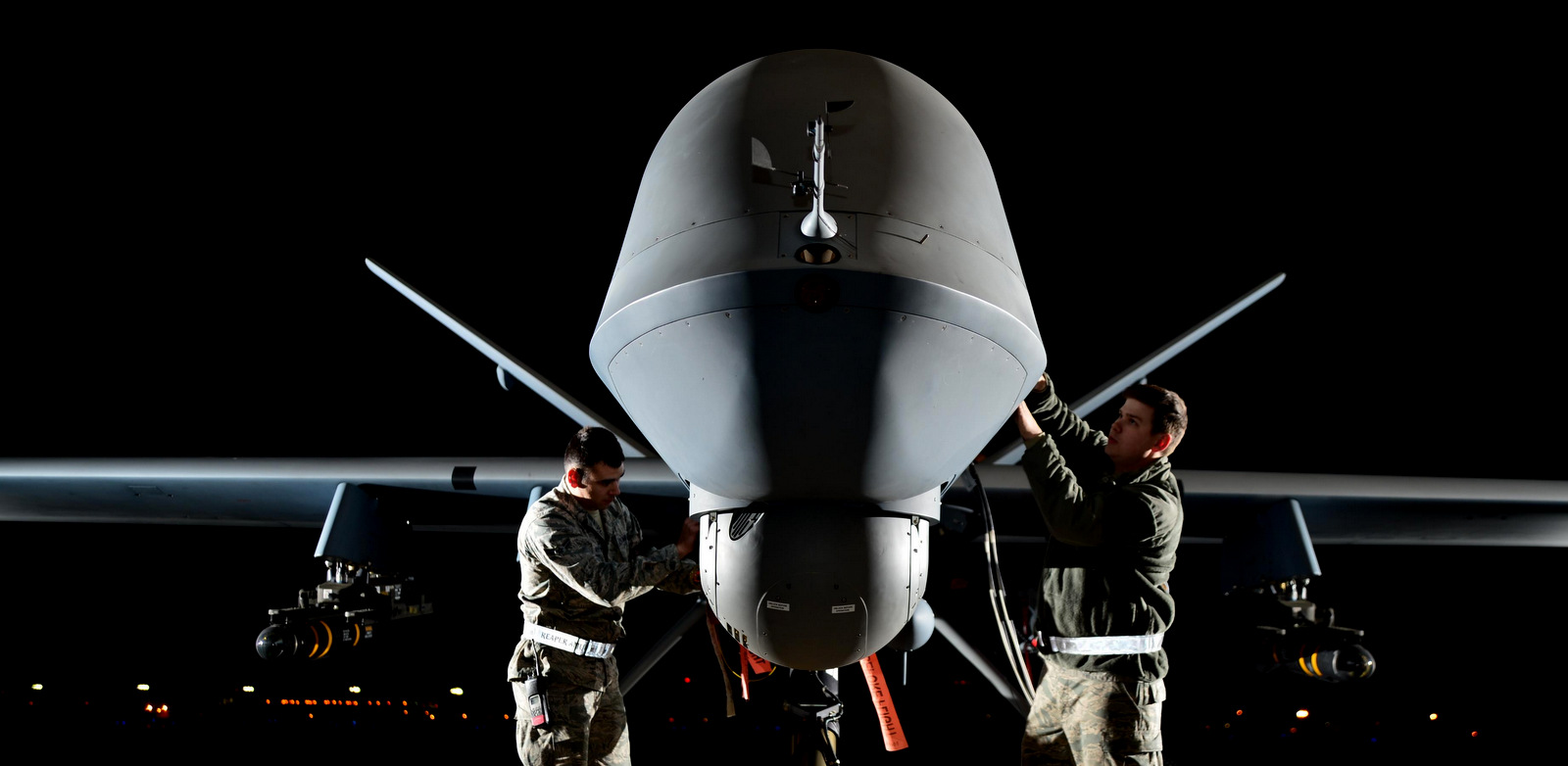 An Air Force RPA reconnaissance drone is retrofitted for use in attack squadron. (Photo: U.S. Air Force)
