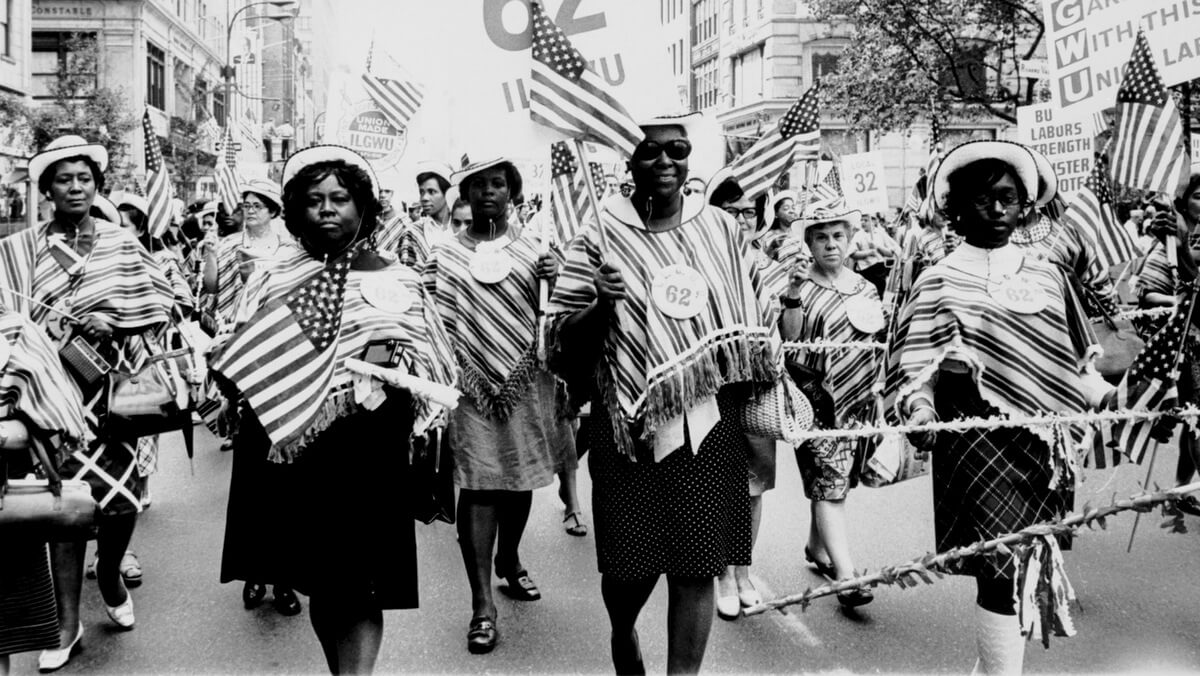 International Ladies Garment Workers Union Local 62 marches in a Labor Day parade | Kheel Center | Flickr
