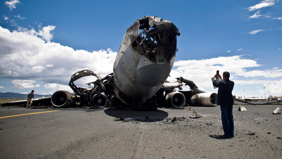 Sanaa airport Yemen