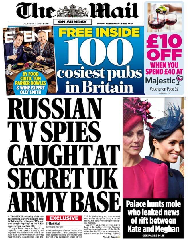 The Mail on Sunday Russia Fake News