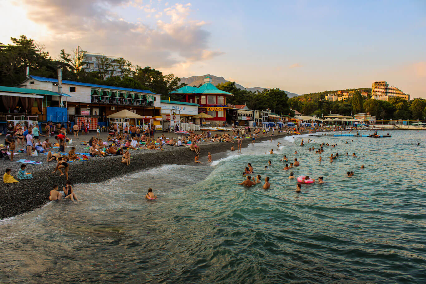 Alushta beach Crimea