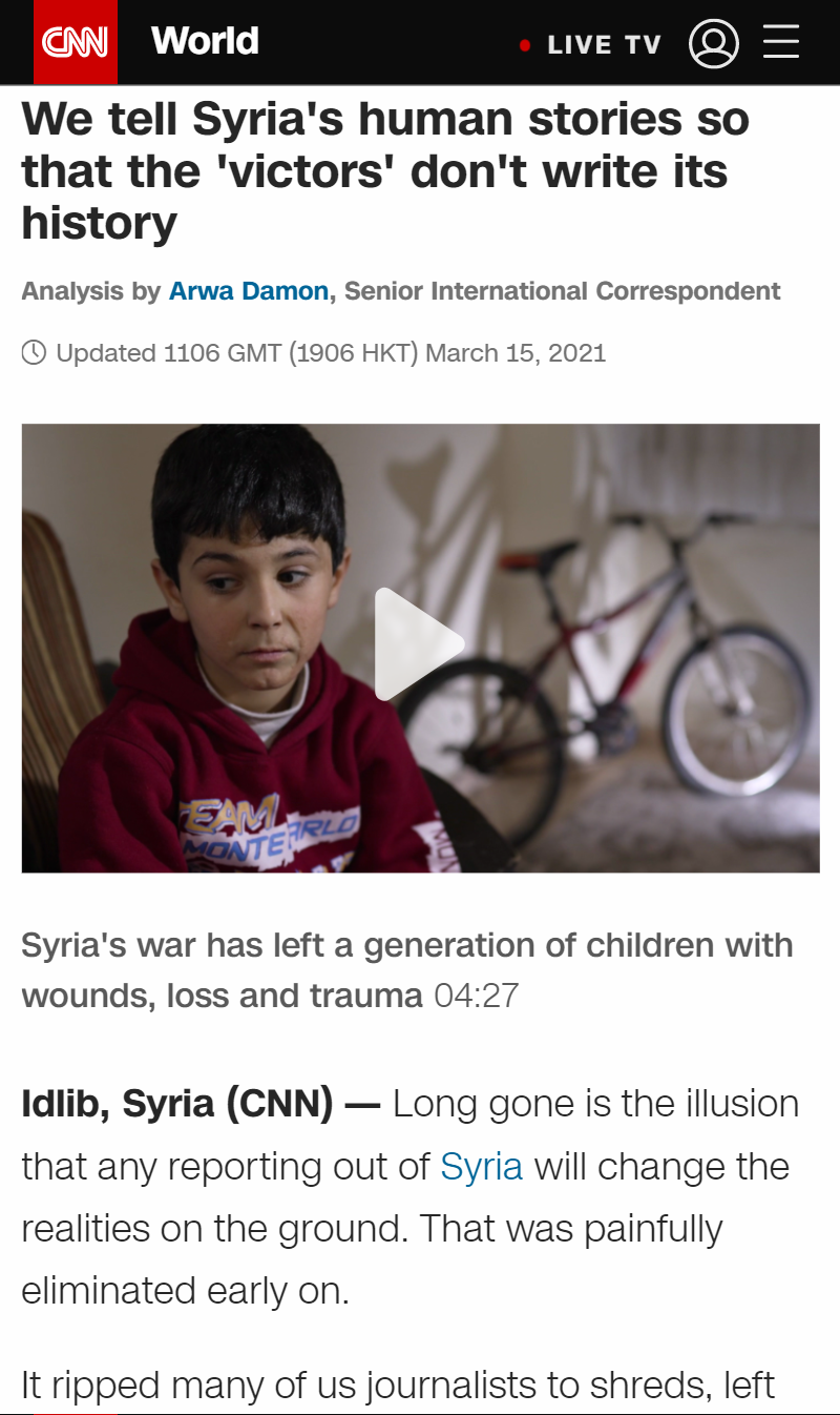CNN Syria Media Bias