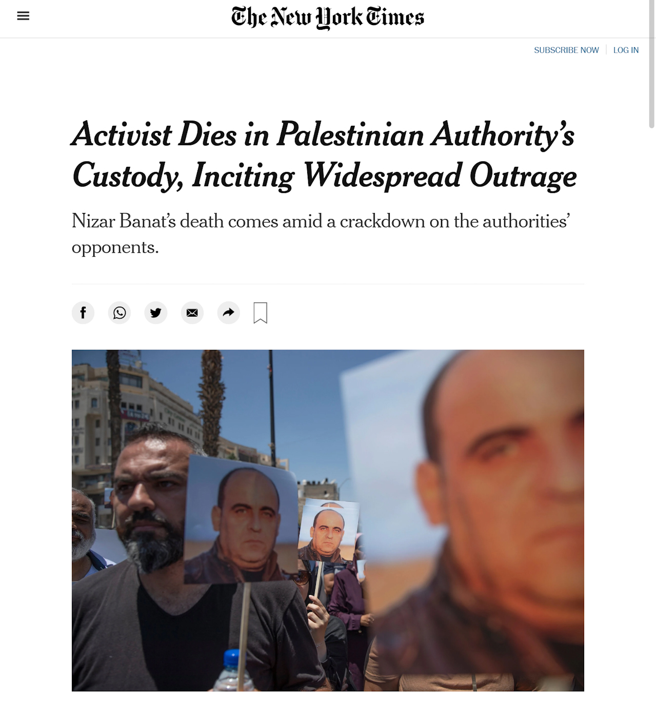 作为以色列的坚定捍卫者，纽约时报迅速谴责巴勒斯坦权力机构的不当行为