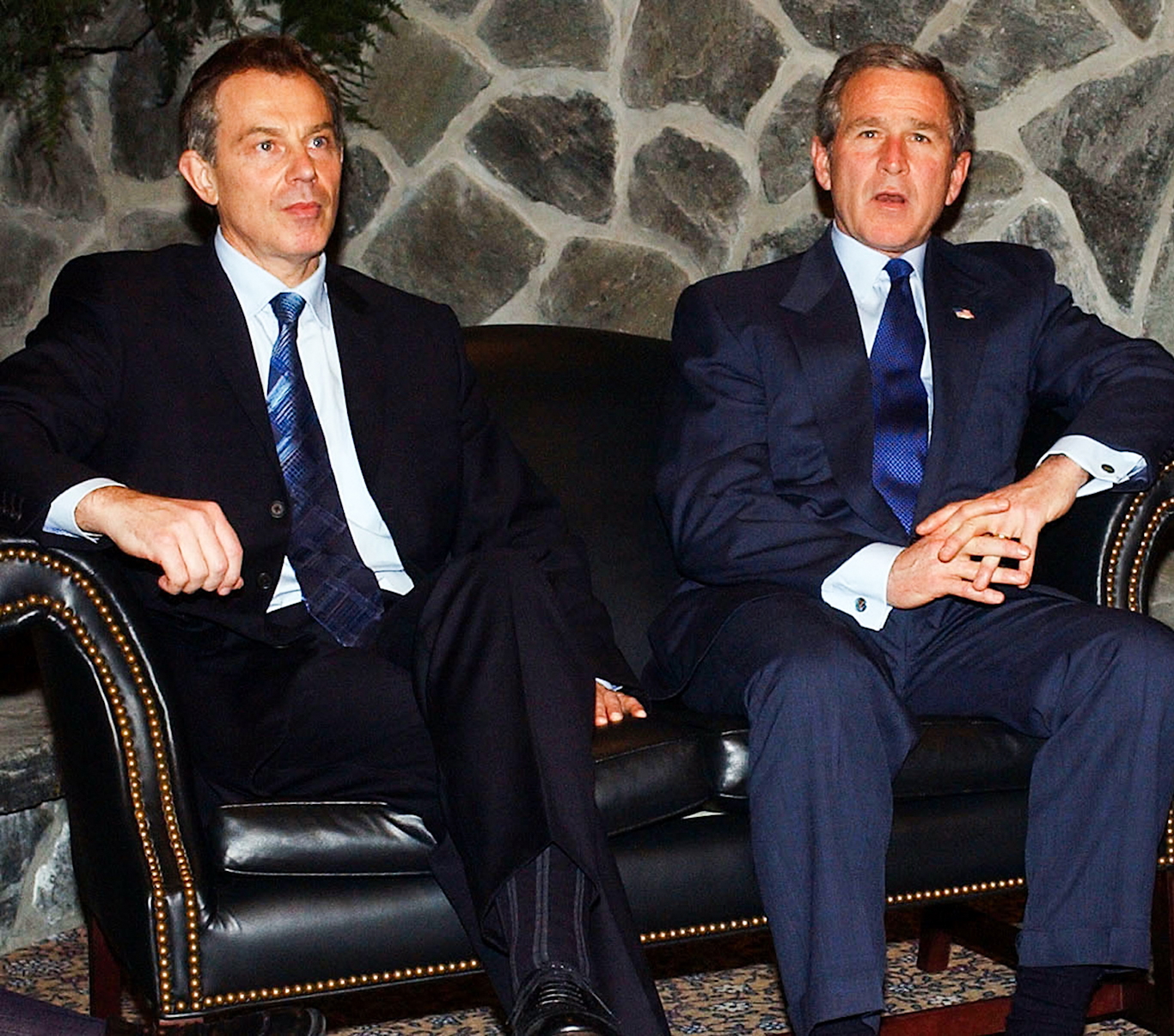 Tony Blair and George Bush