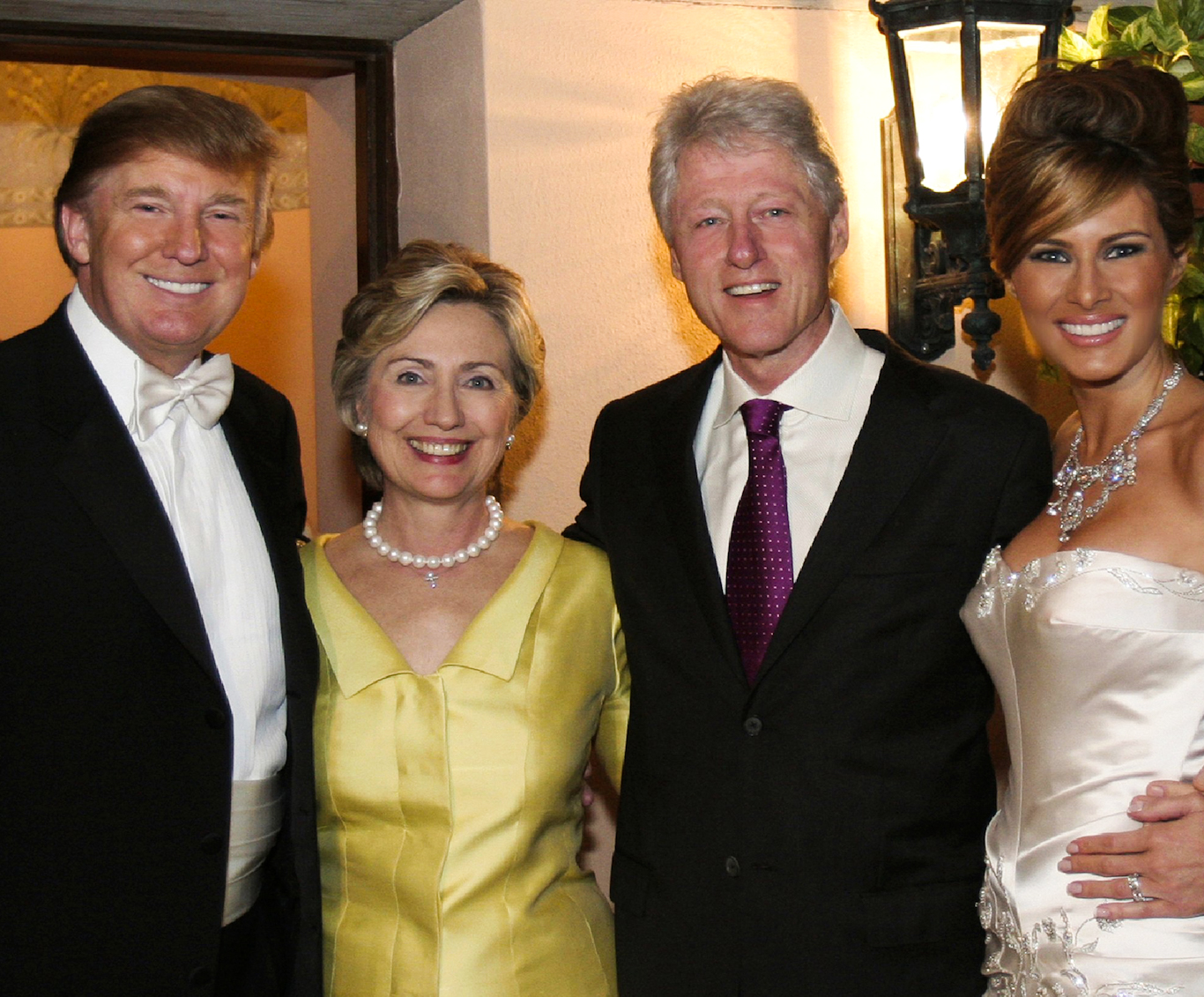 Clinton and trump together