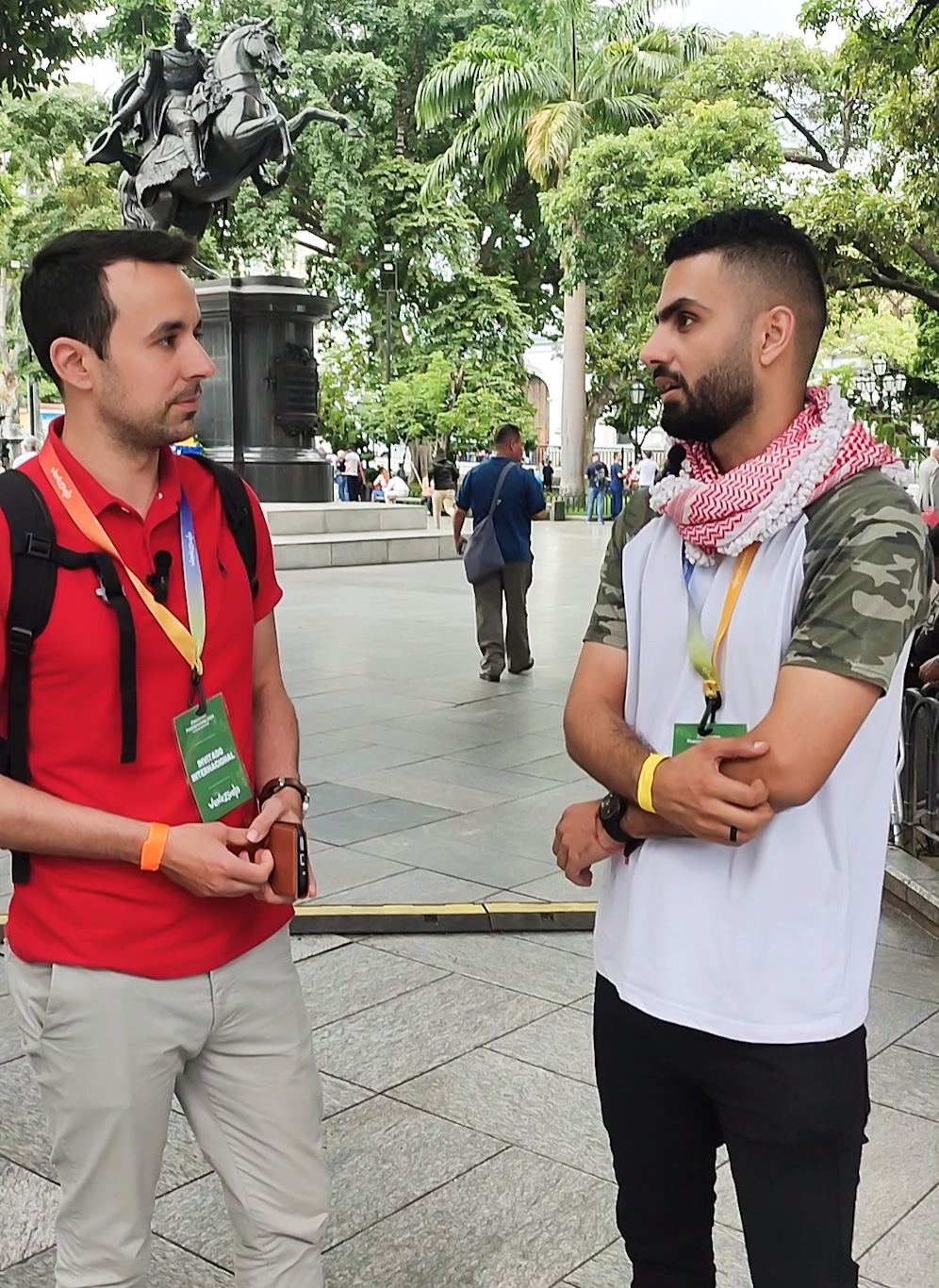 Dr. Watan Jamil Alabed speaks to Alan Macleod in Caracas ahead of Venezuela's presidential elections. Photo | Alan Macleod